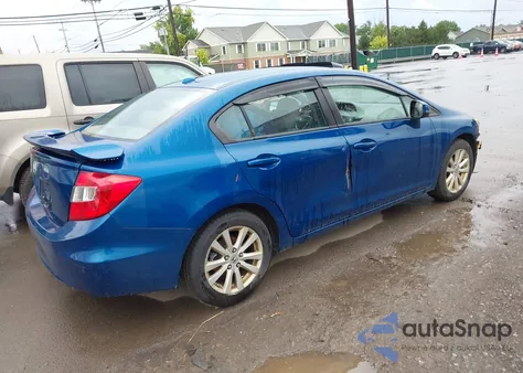 2012 Honda Civic Ex-L z USA, uszkodzony, nr VIN 2HGFB2F92CH535645